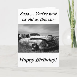 Buick Classic車の挨拶状 カード