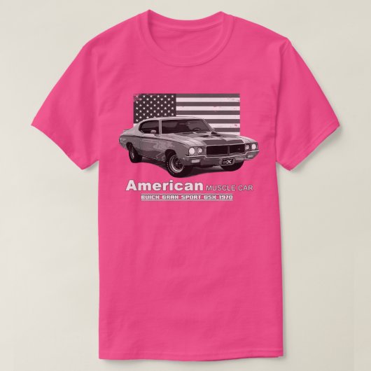 Buick Gran Sport GSX American Muscle 60s 70s Old Tシャツ (デザイン正面)