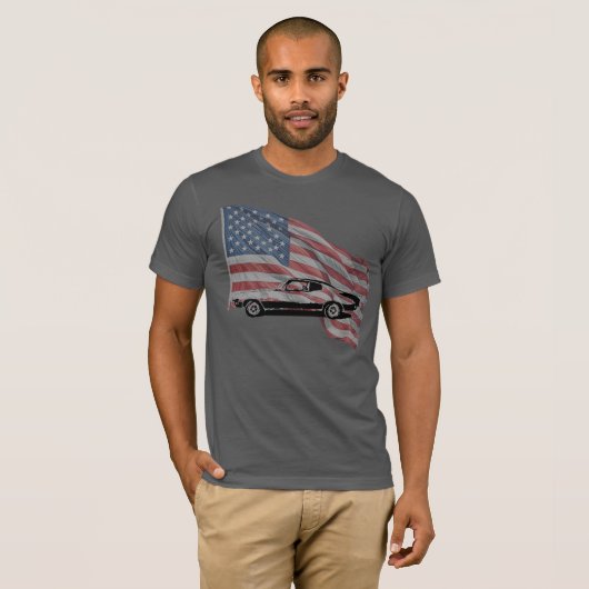 Buick Skylark with American Flag T-Shirt Tシャツ (正面フル)
