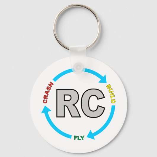 Build Crash Fly RC キーホルダー (正面)