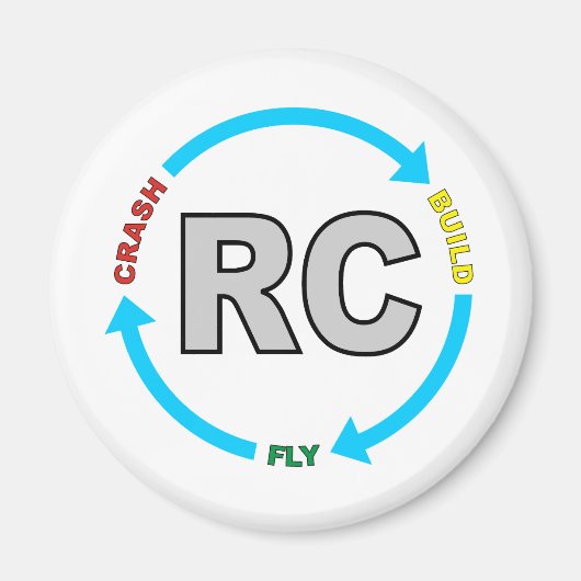 Build Crash Fly RC マグネット (正面)