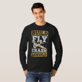 Build Fly Crash Rebuild - Aviator Aerological Air Tシャツ (正面フル)