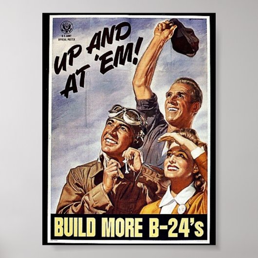 Build More B-24's ポスター (正面)