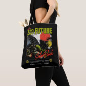 Build Ourエコ未来 – Solarpunk Tote Bag トートバッグ (クローズアップ)