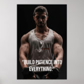 Build Patience Into Everything – Quote Poster ポスター (正面)
