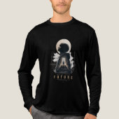 Build Your Future Motivational Aesthetic Japanese トライブレンドTシャツ (正面)