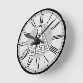 Builderと建物資料 ラウンド壁時計 (傾斜)