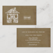 Builder建築モダンテンプレート名刺 名刺 (正面/裏面)