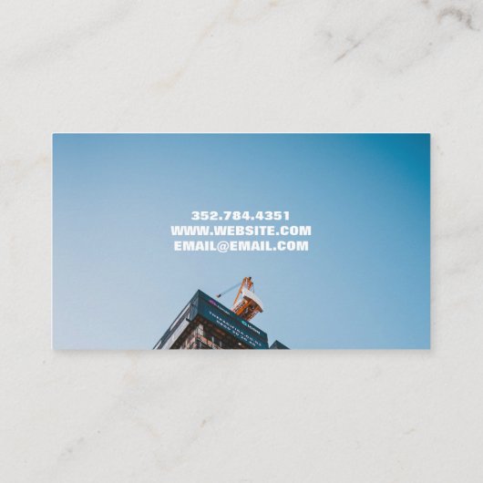 Builder Business Card 名刺 (裏面)