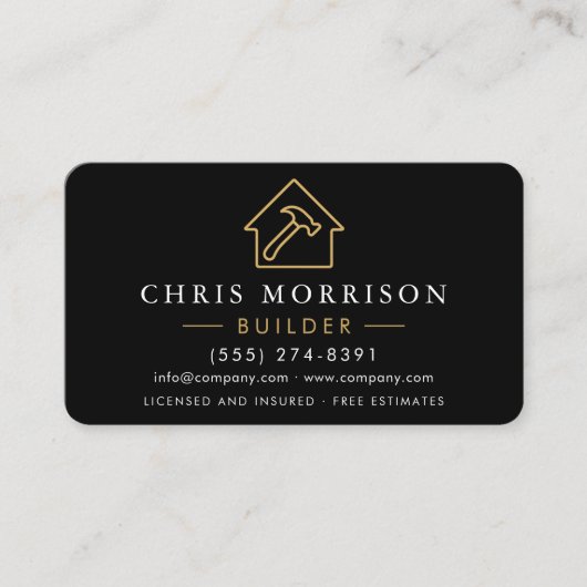 Builder Construction  名刺 (正面)
