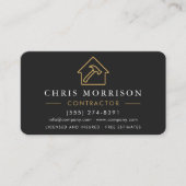 Builder Construction Black Gold 名刺 (正面)