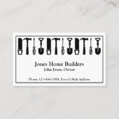 Builder Contractor Construction Business Card 名刺 (正面)