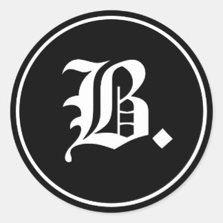 Builders 国際的 Old English B. Stickers ラウンドシール