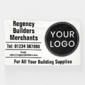 Builders Merchants or Building Supplies with Logo 横断幕 (横)