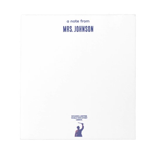 Building a Better World Science Education Lesson ノートパッド (正面)