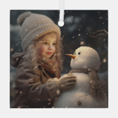 Building a Snowman ガラスオーナメント (裏面)