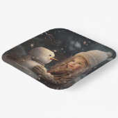 Building a Snowman ペーパープレート (傾斜あり)