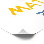 Building Block Splash Boy Birthday Party Welcome ポスター (コーナー)