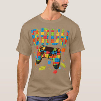 Building Blocks Bruh Gamer Brick Builder Boy frien Tシャツ