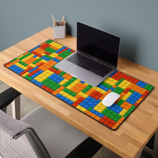 Building Blocks Pattern skin Toy Play Bricks デスクマット (オフィス2)