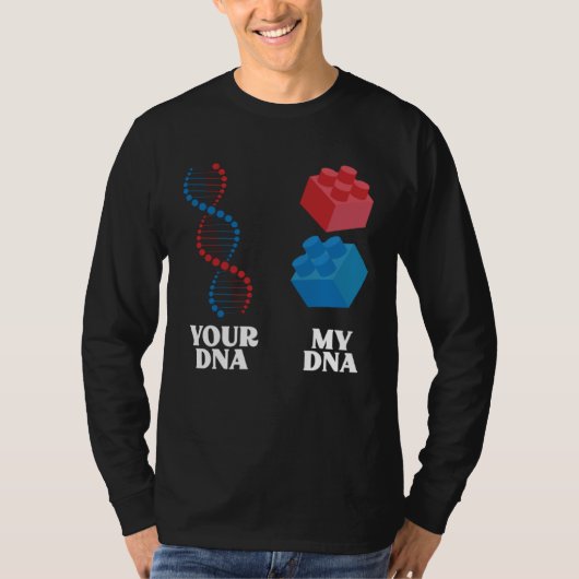Building Bock My DNA Master Builder Toy Bricks Tシャツ (正面)