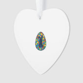 Building Bricks Easter Egg Bunny Boys Girl Family  オーナメント (正面)