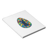 Building Bricks Easter Egg Bunny Boys Girl Family  ノートパッド (アングル)