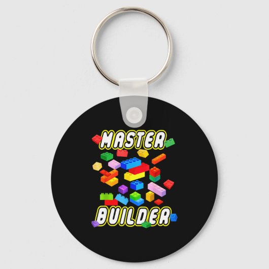Building Bricks Master Builder Construction Block  キーホルダー (正面)