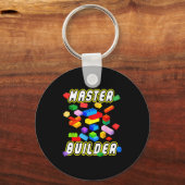 Building Bricks Master Builder Construction Block  キーホルダー (正面)