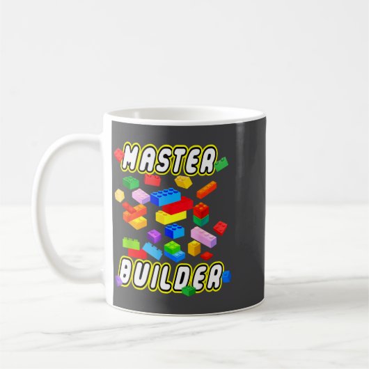 Building Bricks Master Builder Construction Block  コーヒーマグカップ (左)
