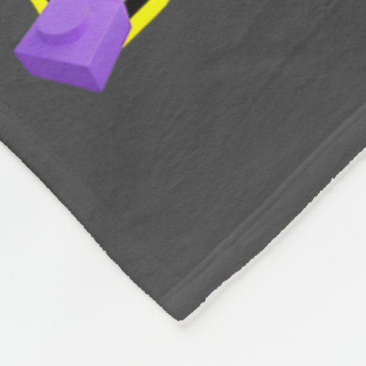 Building Bricks Master Builder Construction Block  フリースブランケット (角)