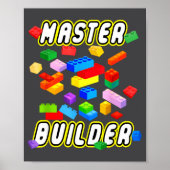 Building Bricks Master Builder Construction Block  ポスター (正面)