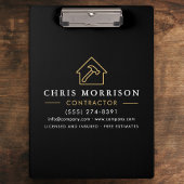 Building Construction Contractor Black Gold クリップボード