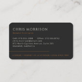 Building Construction General Contractor 名刺 (裏面)