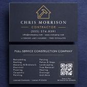 Building Construction Navy Blue Slate Stone 名刺