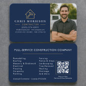 Building Construction Photo QR Code 名刺