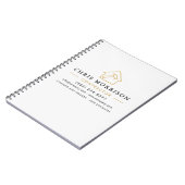 Building Construction White Gold ノートブック (左側)