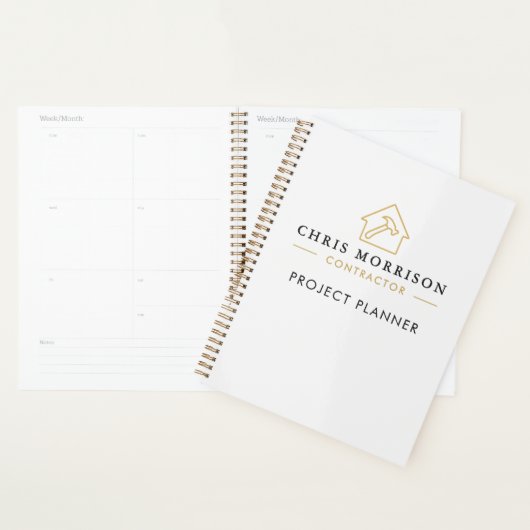 Building Construction White Gold Project プランナー手帳 (ディスプレー)
