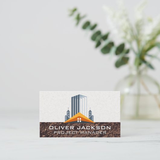 Building Development | Construction Real Estate 名刺 (スタンド正面)