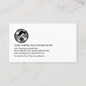 Building Frame Handyman Repair 名刺 (裏面)