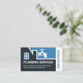 Building Frame Leaking Plumbing Faucet 名刺 (スタンド正面)