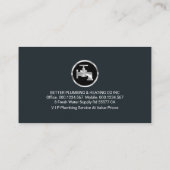 Building Frame Leaking Plumbing Faucet 名刺 (裏面)