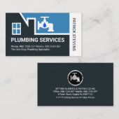 Building Frame Leaking Plumbing Faucet 名刺 (正面/裏面)