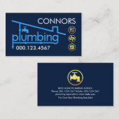 Building Pipeline Plumbing Service 名刺 (正面/裏面)