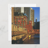Buildings along the river in downtown Chicago, ポストカード (正面/裏面)