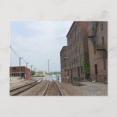 Buildings and Flooded Tracks in Burlington, Iowa ポストカード (正面)