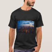 Buildings City Illuminated Skyline Cityscape Tシャツ (正面)