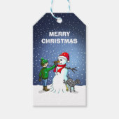 Builds a Beautiful Snowman ギフトタグ (正面)