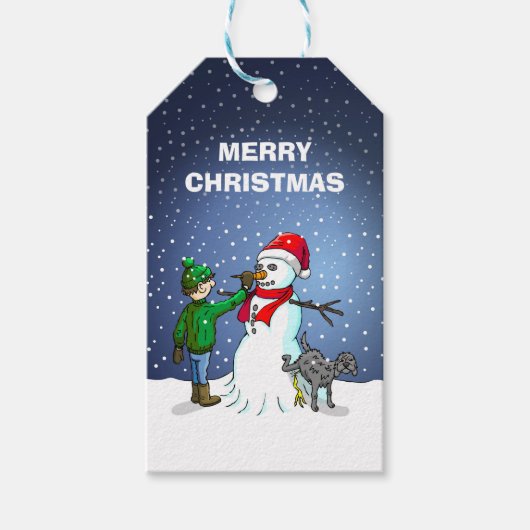 Builds a Beautiful Snowman ギフトタグ (正面)