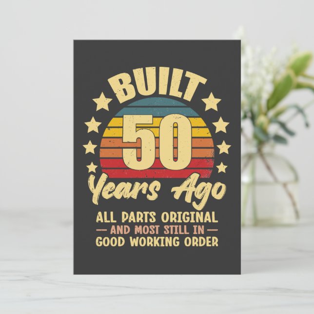 Built 50 Years Ago All Parts Original 50 Birthday (スタンド正面)